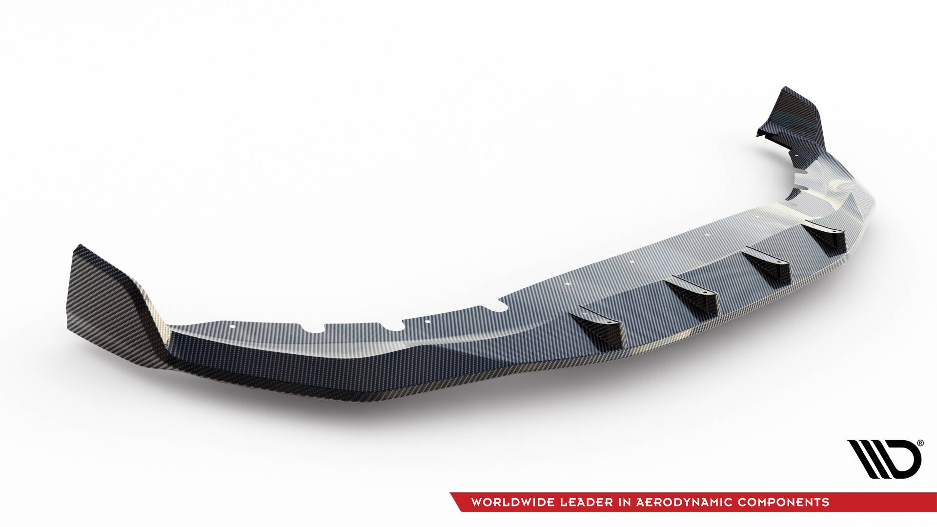 Prepreg Carbon Fiber Front Ansatz für + ABS Diffusor BMW 7 M-Paket G11 Facelift schwarz Hochglanz