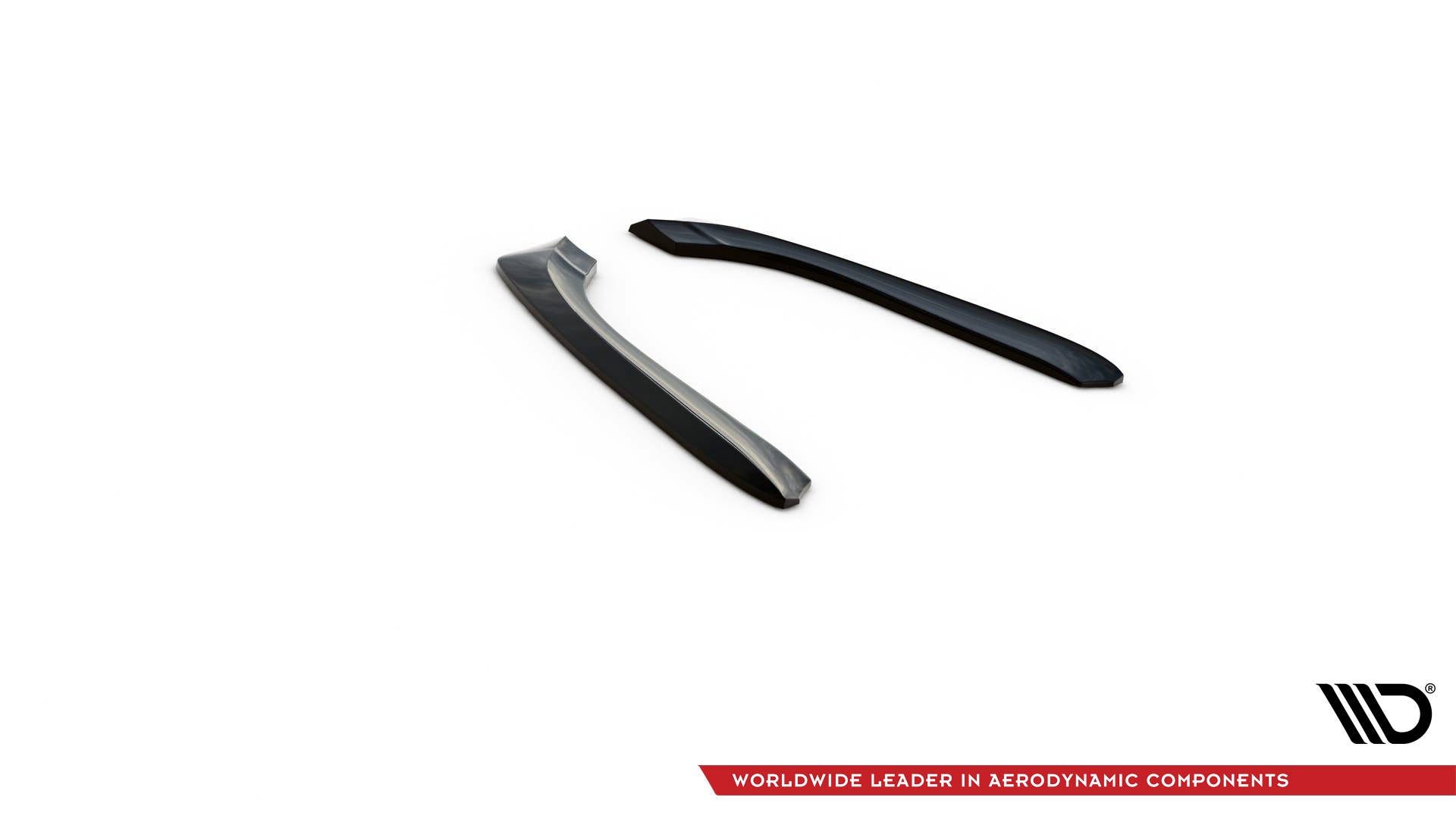 Heck Ansatz Flaps Diffusor für AUDI A4 B7 schwarz Hochglanz