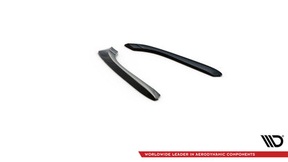 Heck Ansatz Flaps Diffusor für AUDI A4 B7 schwarz Hochglanz