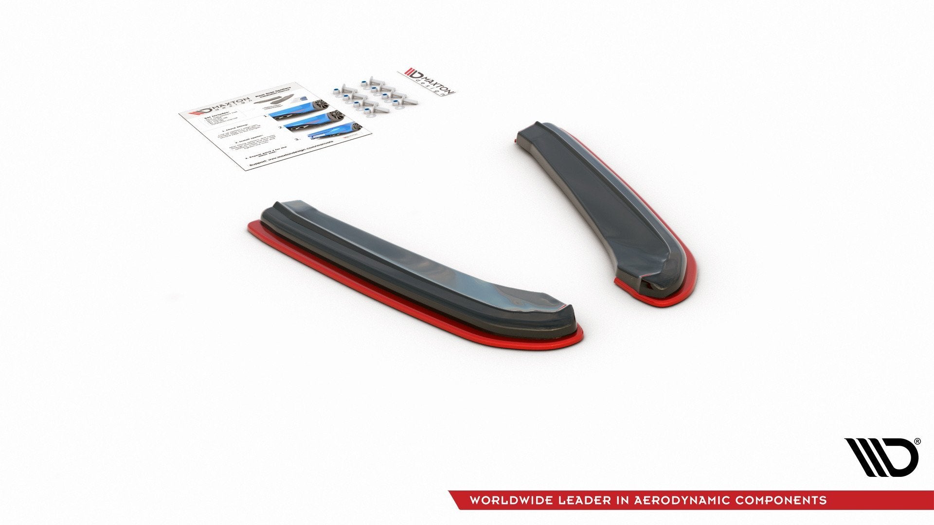 Heck Ansatz Flaps Diffusor passend für V.2 Seat Leon Mk3 Cupra ST Facelift schwarz Hochglanz