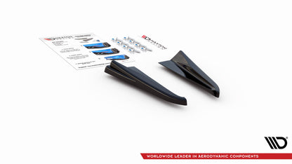 Heck Ansatz Flaps Diffusor für Audi RSQ3 F3 schwarz Hochglanz