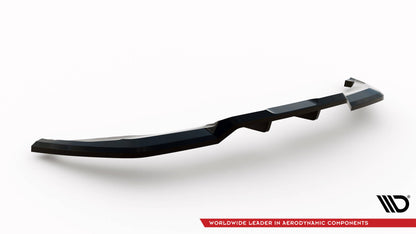 Mittlerer Cup Diffusor DTM Look Heck Ansatz für Peugeot 3008 GT-Line Mk2 Facelift schwarz Hochglanz