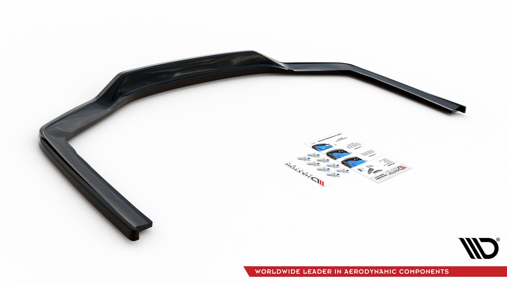 Mittlerer Cup Diffusor DTM Look Heck Ansatz für V.1 BMW 7 M-Paket G11 / G12 Facelift schwarz Hochglanz