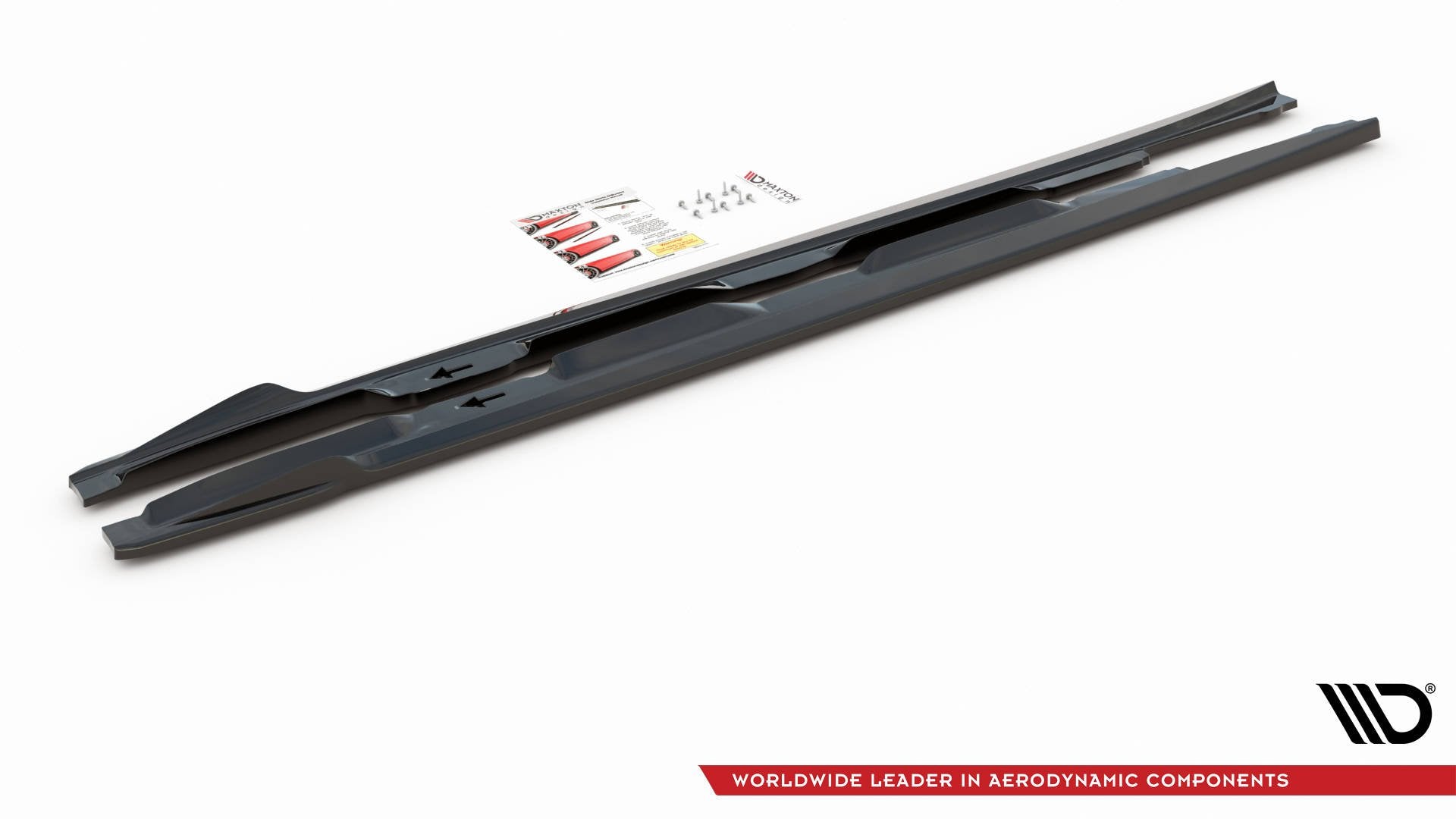 Seitenschweller Ansatz für Lexus IS F Mk2 schwarz Hochglanz