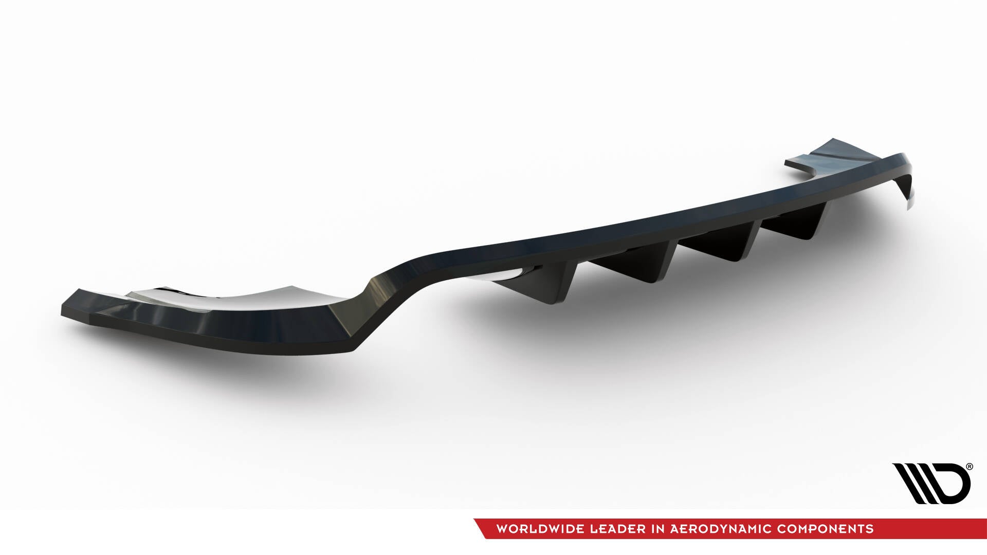 Mittlerer Cup Diffusor DTM Look Heck Ansatz für Audi Q3 S-line 8U schwarz Hochglanz