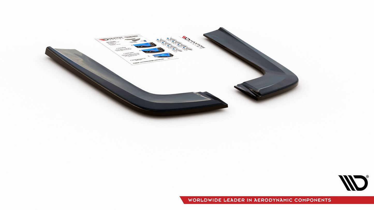 Heck Ansatz Flaps Diffusor V.2 für Mercedes-Benz V-Klasse AMG-Line W447 Facelift schwarz Hochglanz