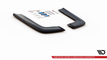 Heck Ansatz Flaps Diffusor V.2 für Mercedes-Benz V-Klasse AMG-Line W447 Facelift schwarz Hochglanz