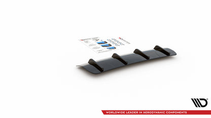 Diffusor Heck Ansatz für Volvo V70 Mk3 schwarz Hochglanz