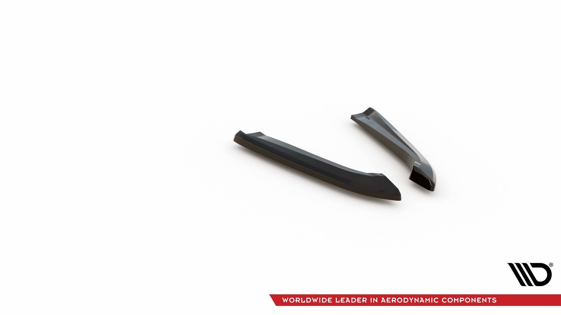 Heck Ansatz Flaps Diffusor für Audi RS6 Avant C6 schwarz Hochglanz