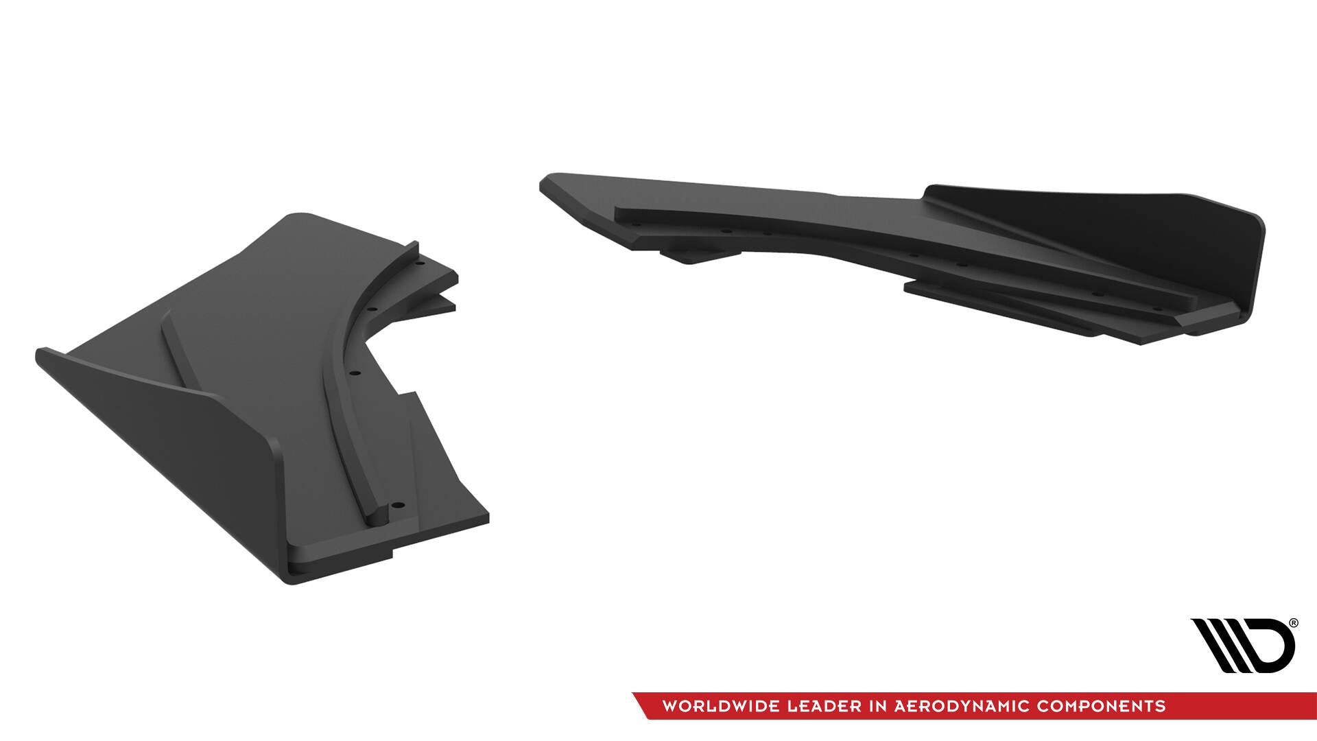 Street Pro Heck Ansatz Flaps Diffusor + Flaps für Audi S3 Limousine 8V schwarz Hochglanz