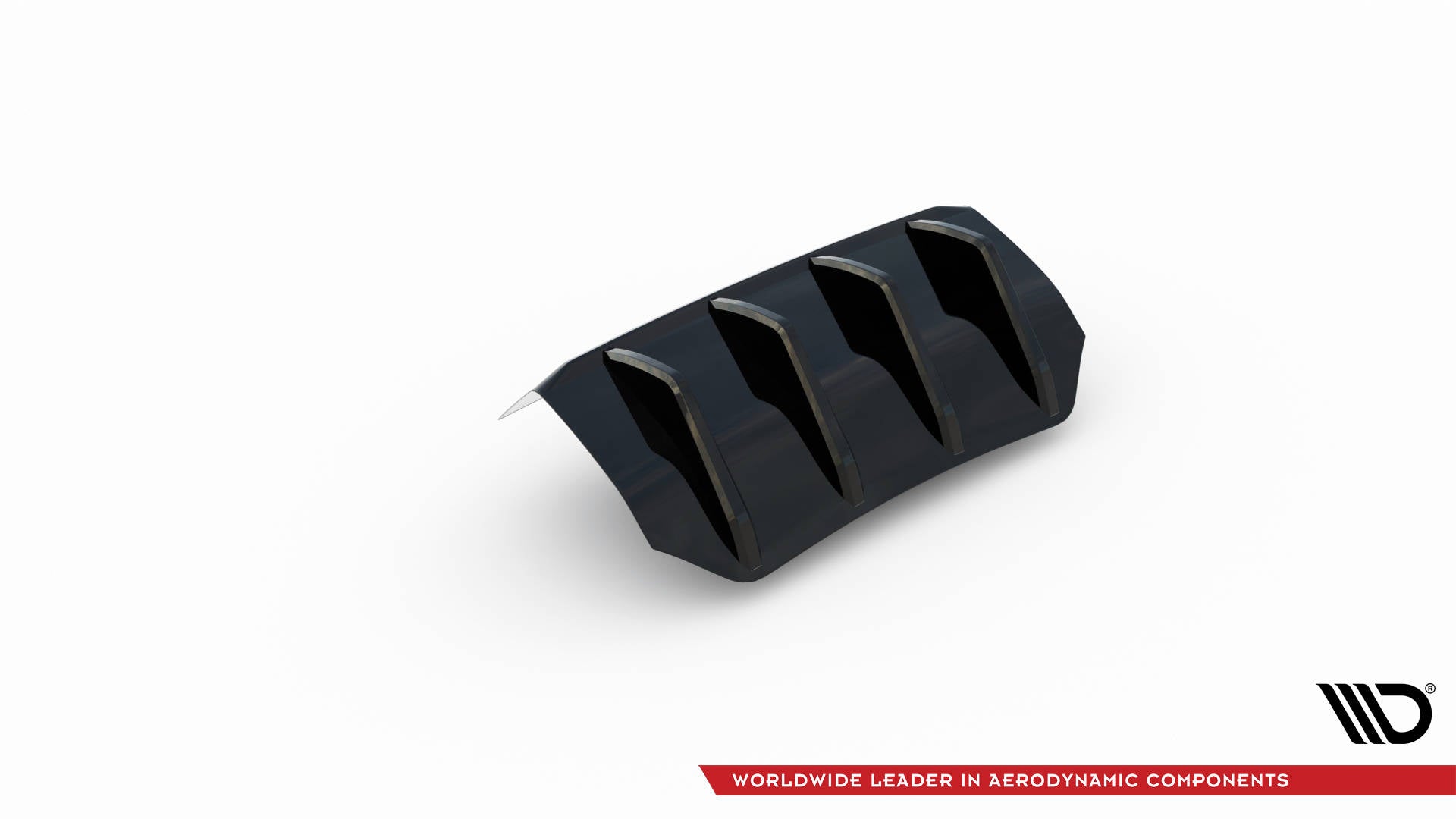 Diffusor Heck Ansatz für Porsche Macan Mk1 Facelift 2 schwarz Hochglanz