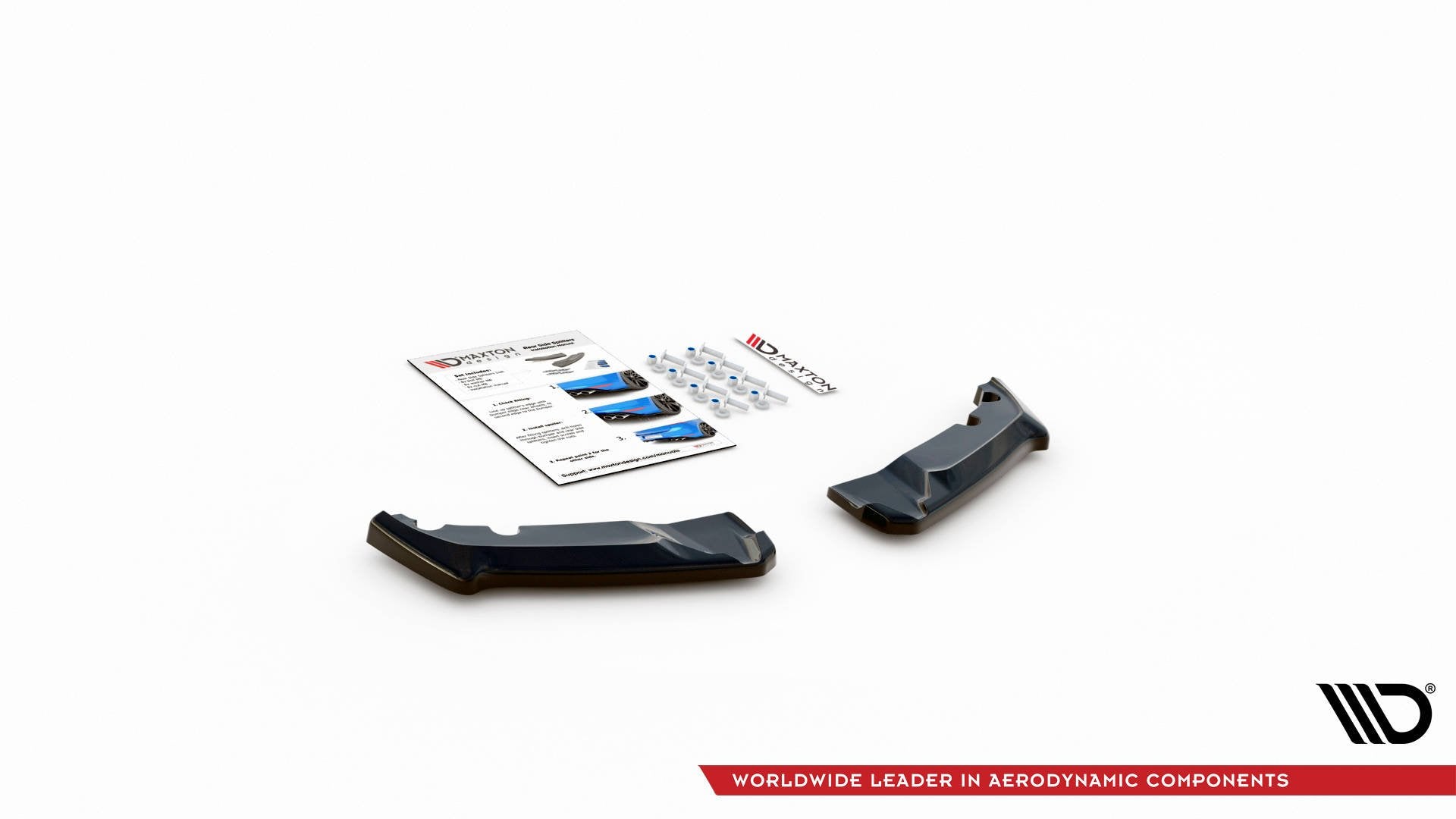 Heck Ansatz Flaps Diffusor V.3 für Toyota GR Yaris Mk4 schwarz Hochglanz