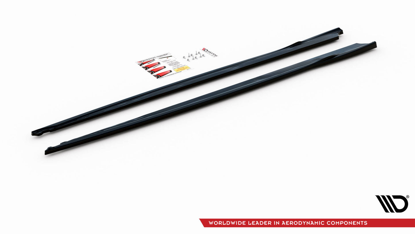 Seitenschweller Ansatz für V.3 für Toyota Supra Mk5 schwarz Hochglanz