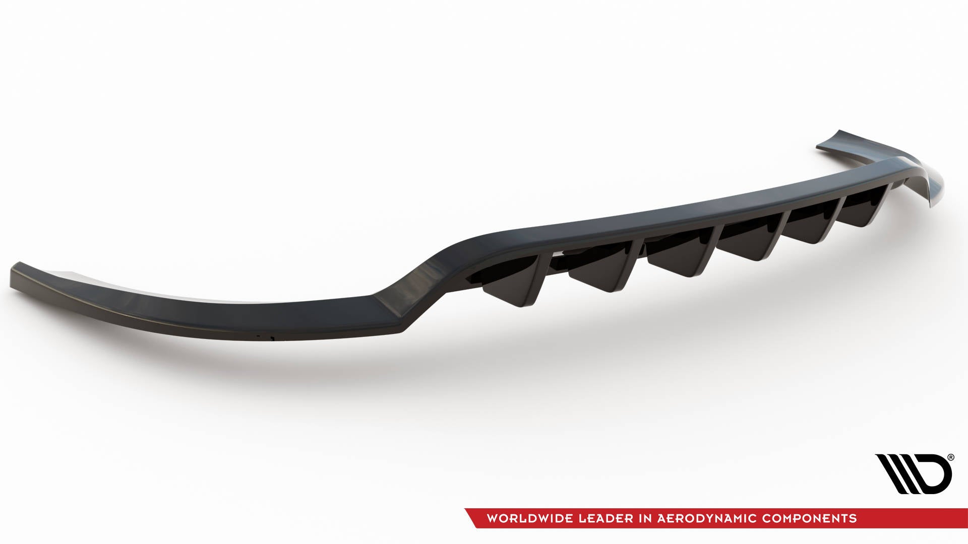 Mittlerer Cup Diffusor DTM Look Heck Ansatz für Hyundai ix35 Mk1 schwarz Hochglanz