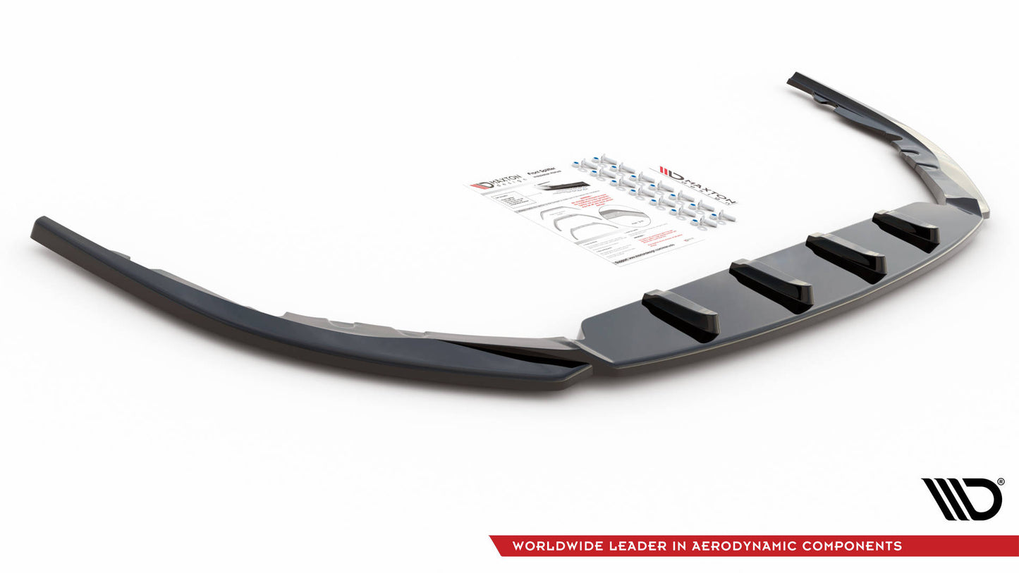 Front Ansatz V.2 für Toyota Avensis Mk3 Facelift schwarz Hochglanz