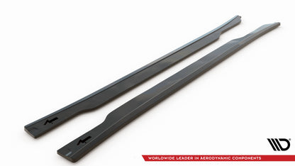 Seitenschweller Ansatz für Kia EV6 GT-Line Mk1 schwarz Hochglanz