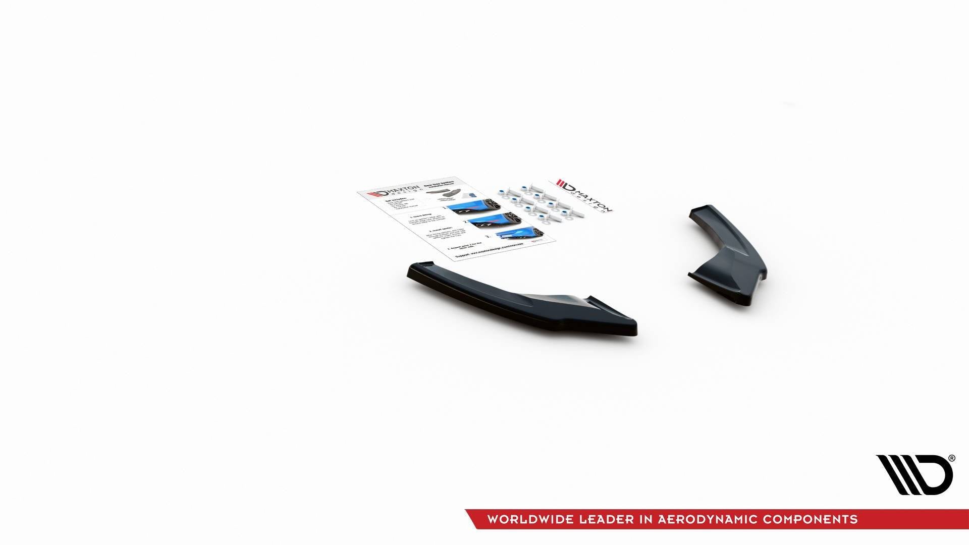 Heck Ansatz Flaps Diffusor V.2 für Volkswagen Golf 8 GTI Clubsport schwarz matt