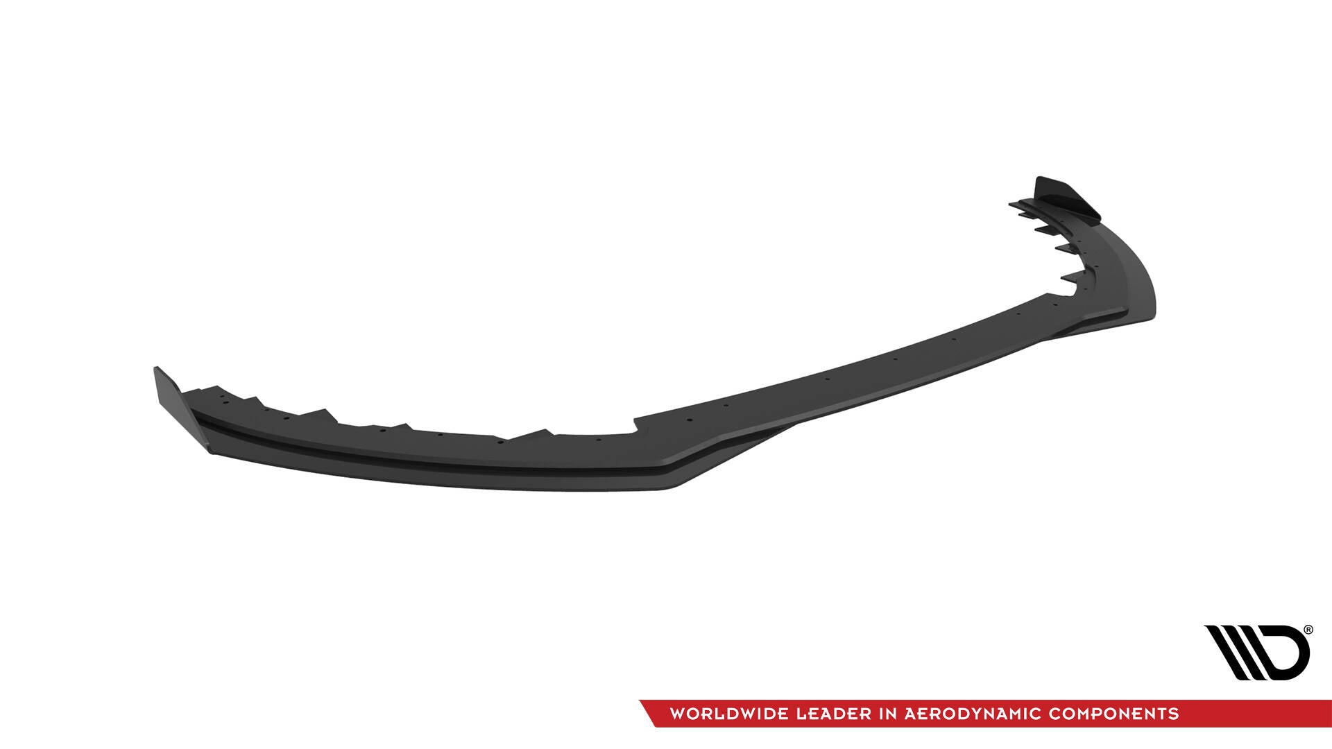 Street Pro Front Ansatz + Flaps für Ford Focus ST Mk3 Facelift schwarz Hochglanz
