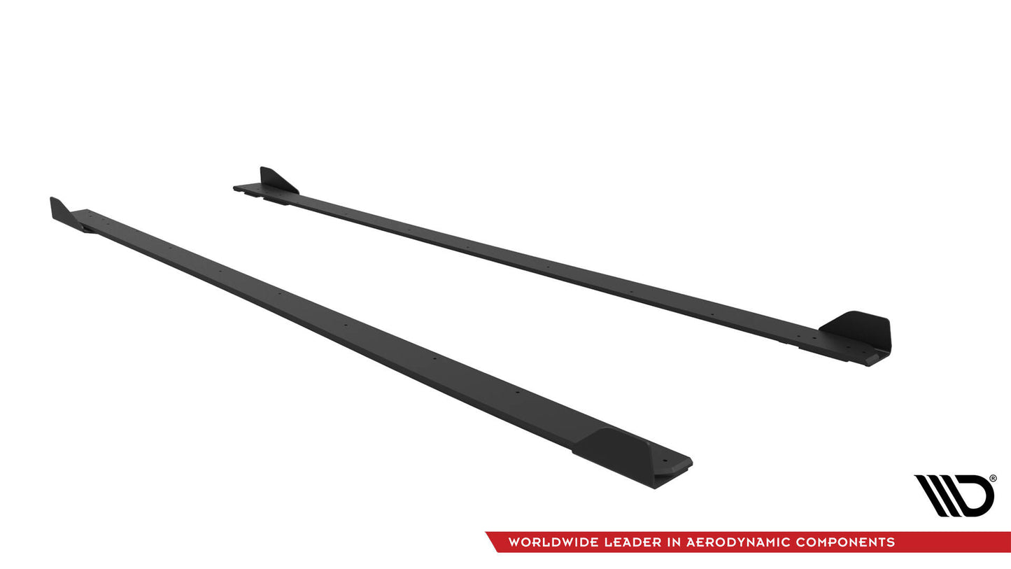 Street Pro Seitenschweller Ansatz für V.1 für + Flaps BMW M2 G87 schwarz Hochglanz