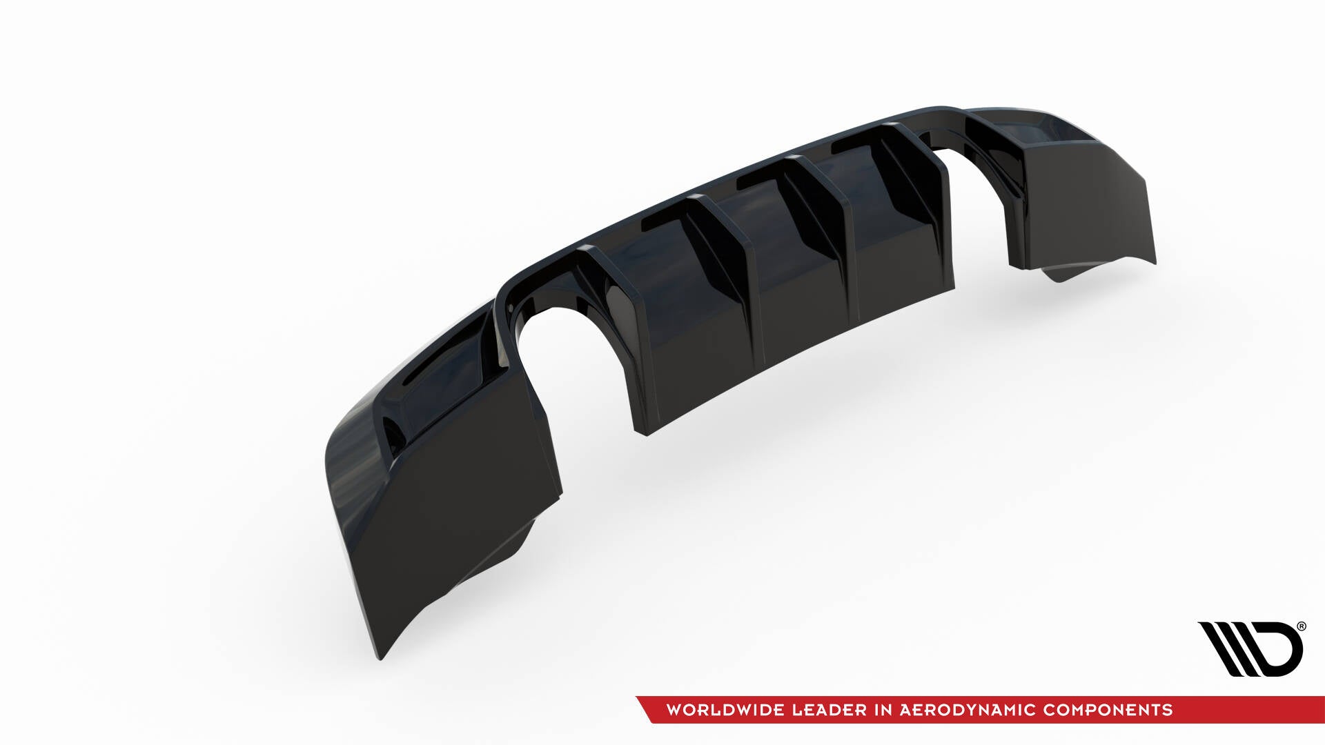 Diffusor Heck Ansatz für Audi TT S-Line 8S schwarz Hochglanz