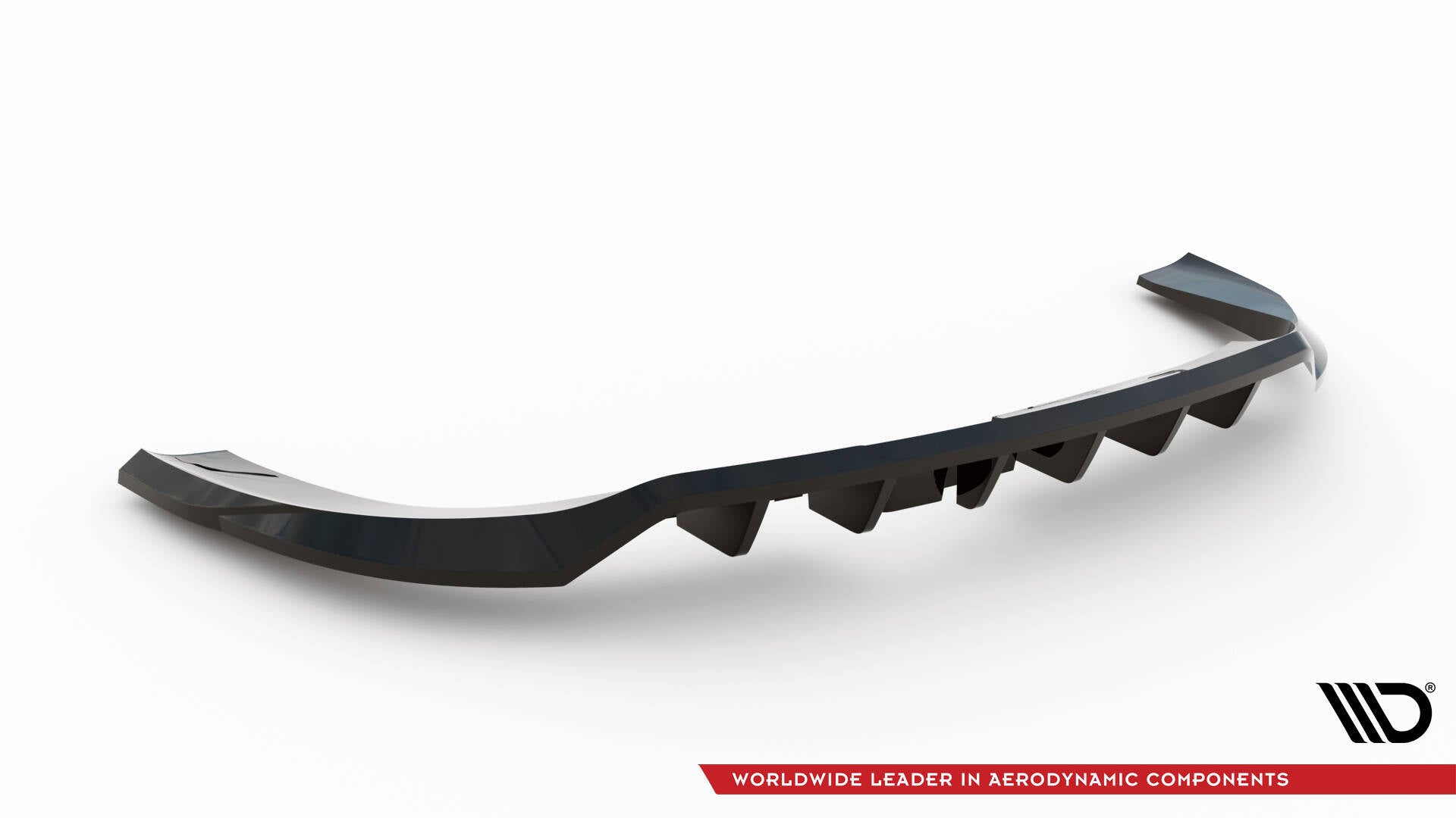 Mittlerer Cup Diffusor DTM Look Heck Ansatz für Jeep Grand Cherokee Trailhawk Mk5 schwarz Hochglanz