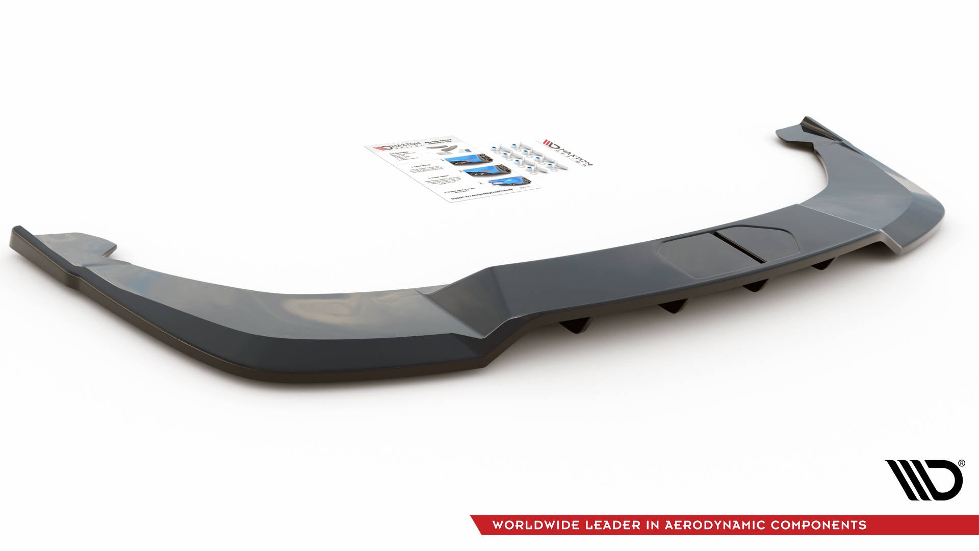 Mittlerer Diffusor Heck Ansatz DTM Look für Skoda Enyaq iV Carbon Look