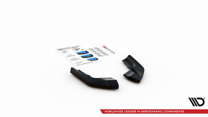 Heck Ansatz Flaps Diffusor V.2 für VW Golf R Mk8 Facelift schwarz Hochglanz