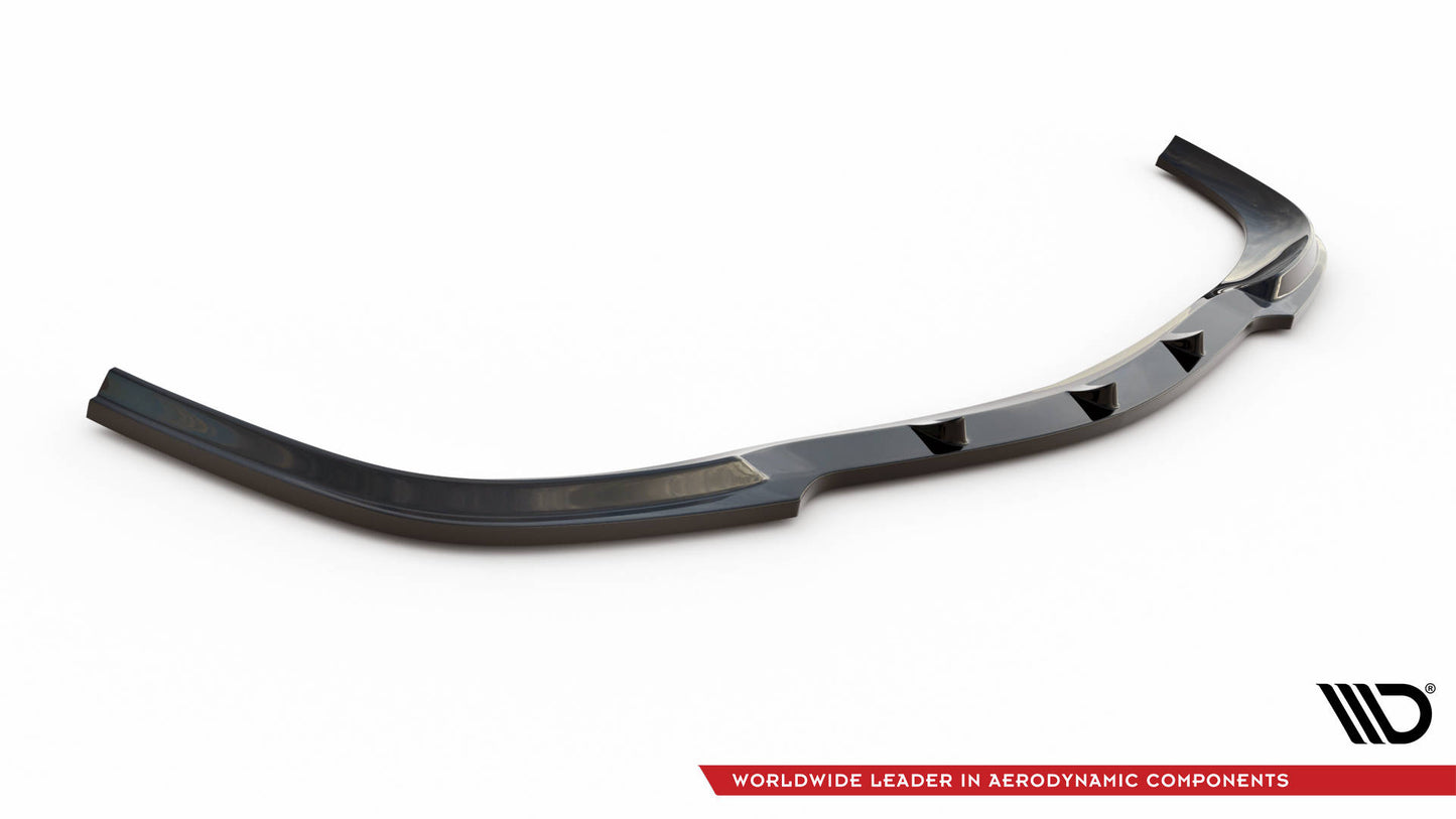 Front Ansatz V.1 für MERCEDES CLK W 209 FÜR STANDARD STOßSTANGE schwarz Hochglanz