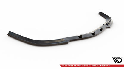Front Ansatz V.1 für MERCEDES CLK W 209 FÜR STANDARD STOßSTANGE schwarz Hochglanz
