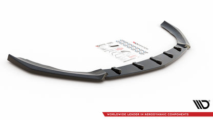 Front Ansatz V.4 für Mercedes A35 AMG / AMG-Line W177  schwarz Hochglanz