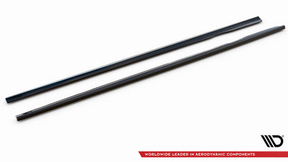 Seitenschweller Ansatz für Mercedes-Benz E AMG-Line W213 Facelift schwarz Hochglanz