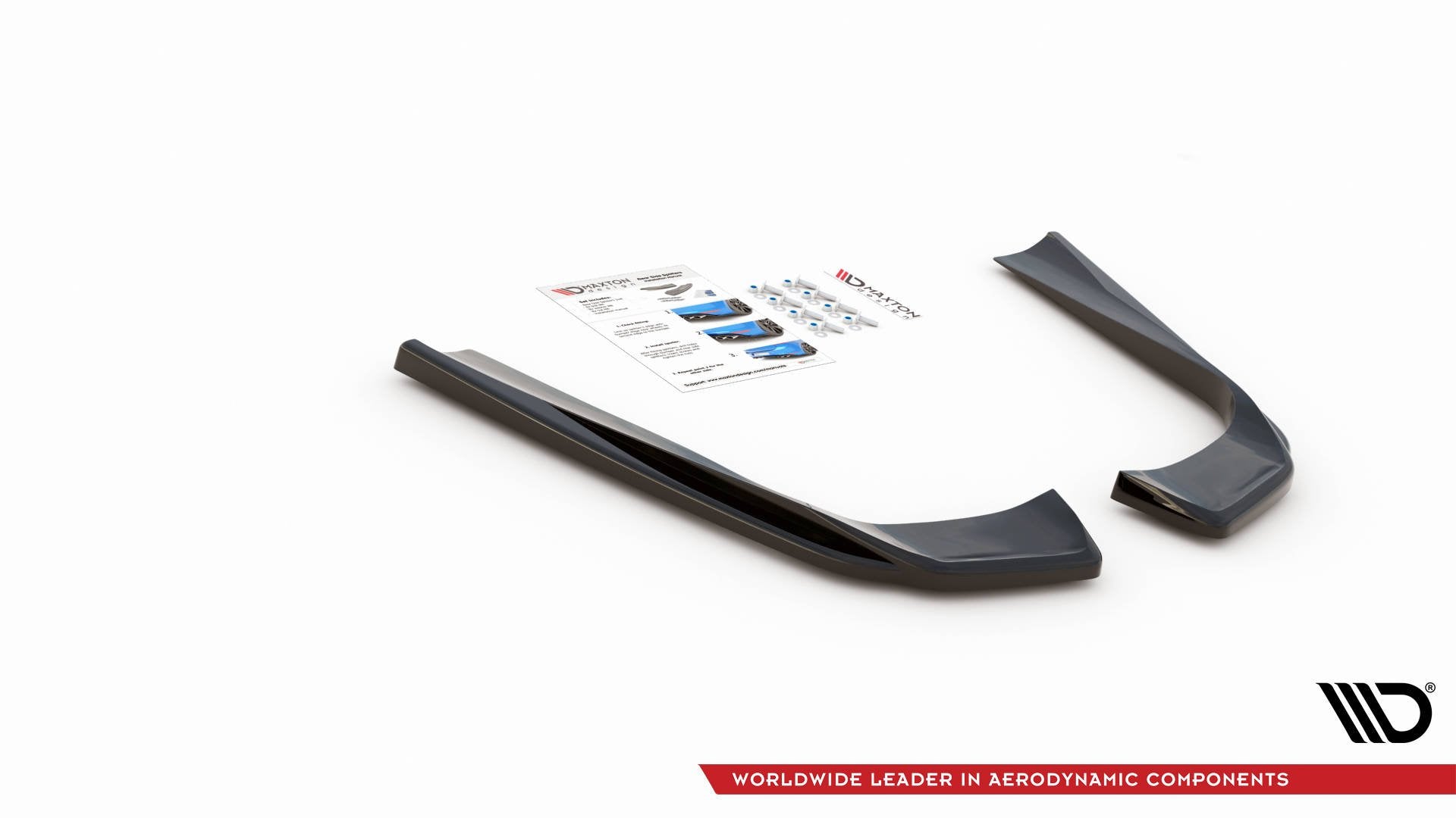Heck Ansatz Flaps Diffusor für Mercedes-AMG E53 Coupe C238 / Cabriolet A238 schwarz Hochglanz