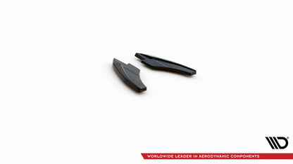 Heck Ansatz Flaps Diffusor V.2 für Audi S3 Limousine 8Y schwarz Hochglanz