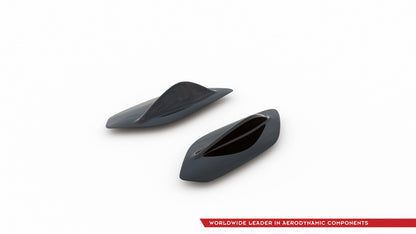 Spoiler Seitenerweiterungen Mercedes A35 AMG  Hatchback W177  schwarz Hochglanz