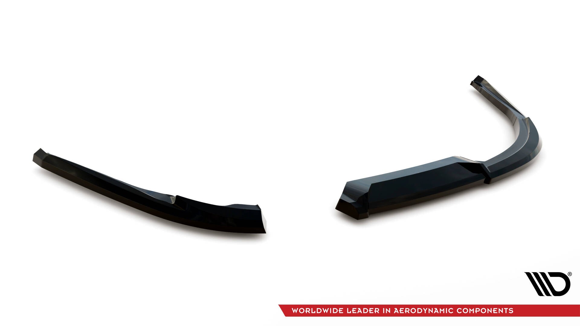 Heck Ansatz Flaps Diffusor für Jaguar XE R-Sport X760 schwarz Hochglanz