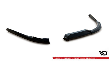 Heck Ansatz Flaps Diffusor für Jaguar XE R-Sport X760 schwarz Hochglanz