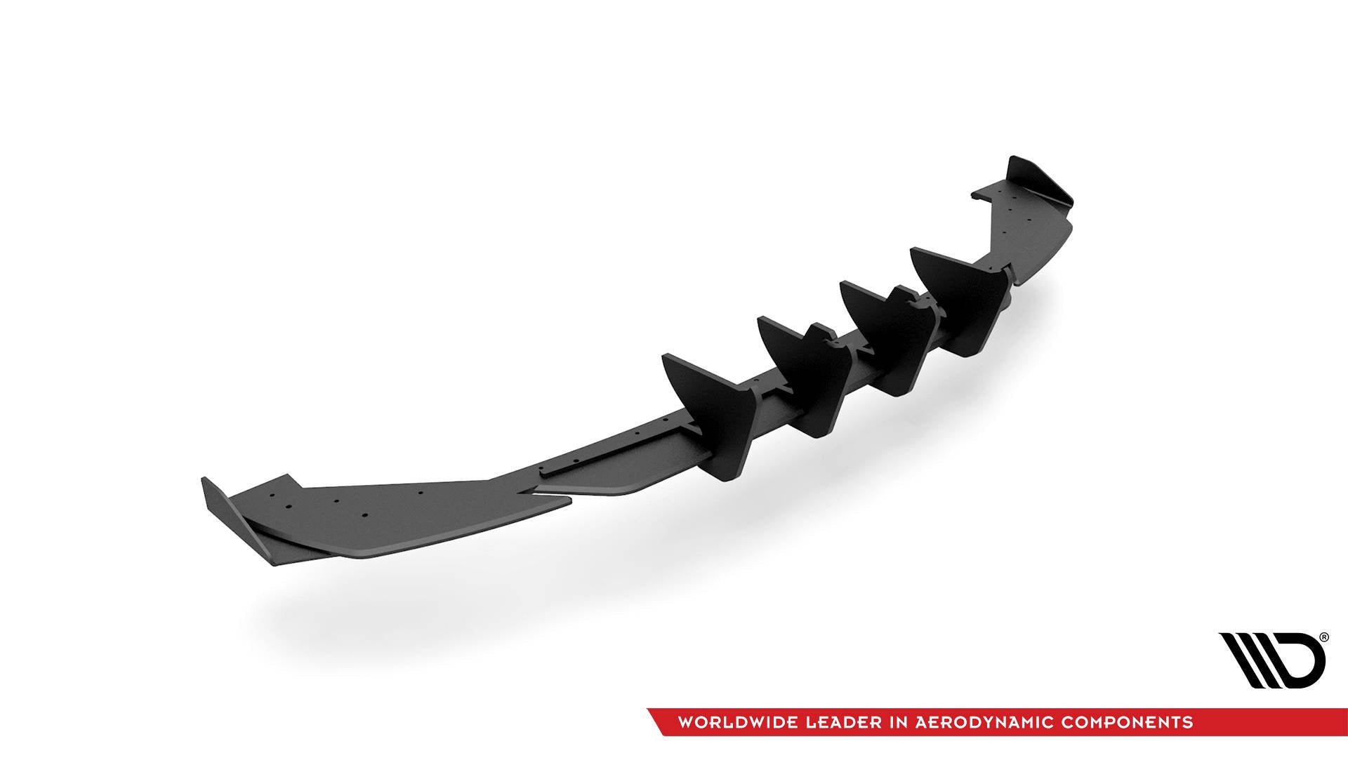 Street Pro Diffusor Heck Ansatz +Flaps für Seat Leon FR Hatchback Mk4 schwarz Hochglanz