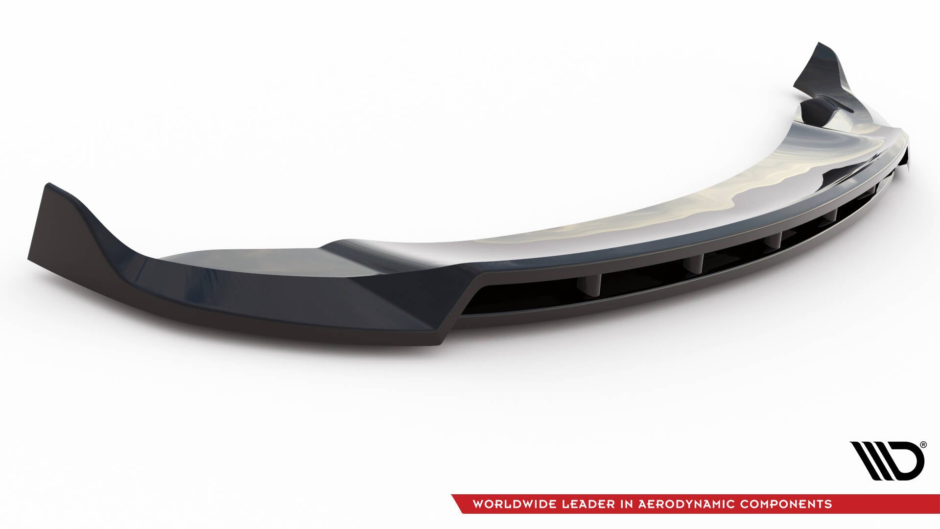 Front Ansatz V.2 für Tesla Model Y schwarz Hochglanz