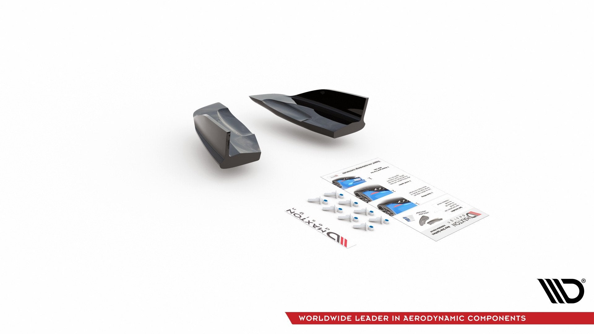 Heck Ansatz Flaps Diffusor für Ford Fiesta 7 ST Facelift