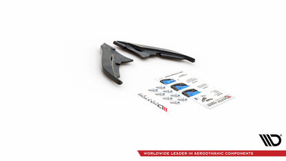 Heck Ansatz Flaps Diffusor für Peugeot 308 GT Mk2 Facelift schwarz Hochglanz