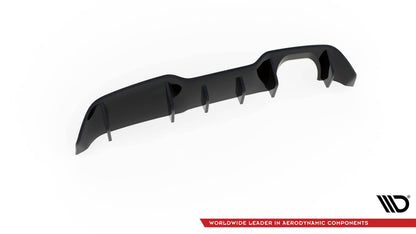 Diffusor Heck Ansatz für Ford Fiesta ST (5-Türige version) Mk7 Facelift schwarz Hochglanz