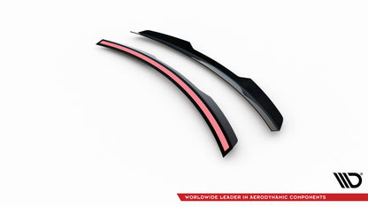 Niedriger Spoiler CAP für Honda Civic Sport Mk 10 schwarz Hochglanz