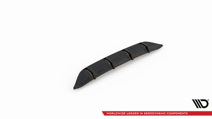Diffusor Heck Ansatz für Mercedes-Benz CLS AMG-Line C257 schwarz Hochglanz