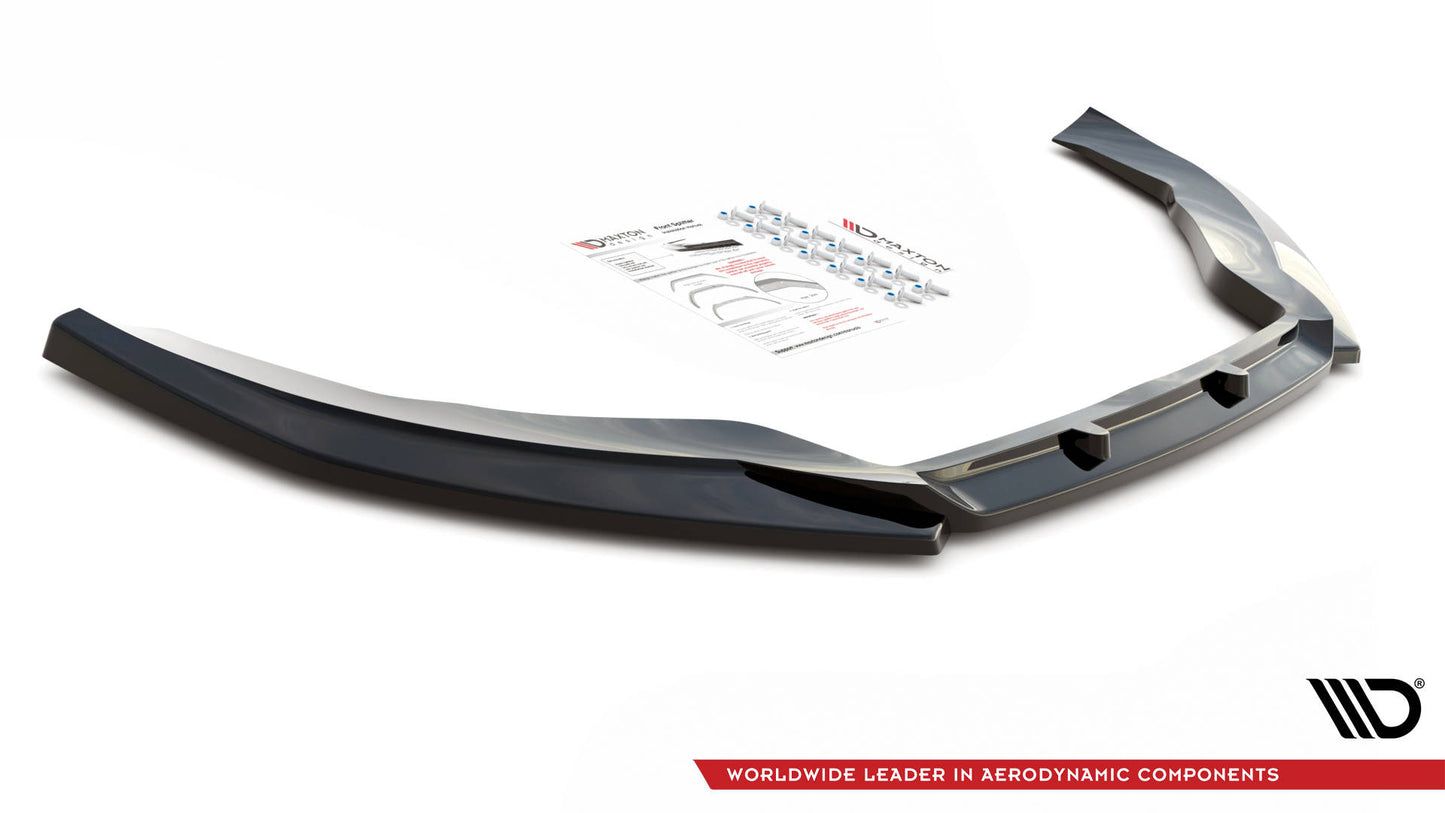 Front Ansatz V.4 für VW Passat CC schwarz Hochglanz