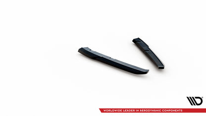 Heck Ansatz Flaps Diffusor für Porsche 911 992 GT3 schwarz Hochglanz