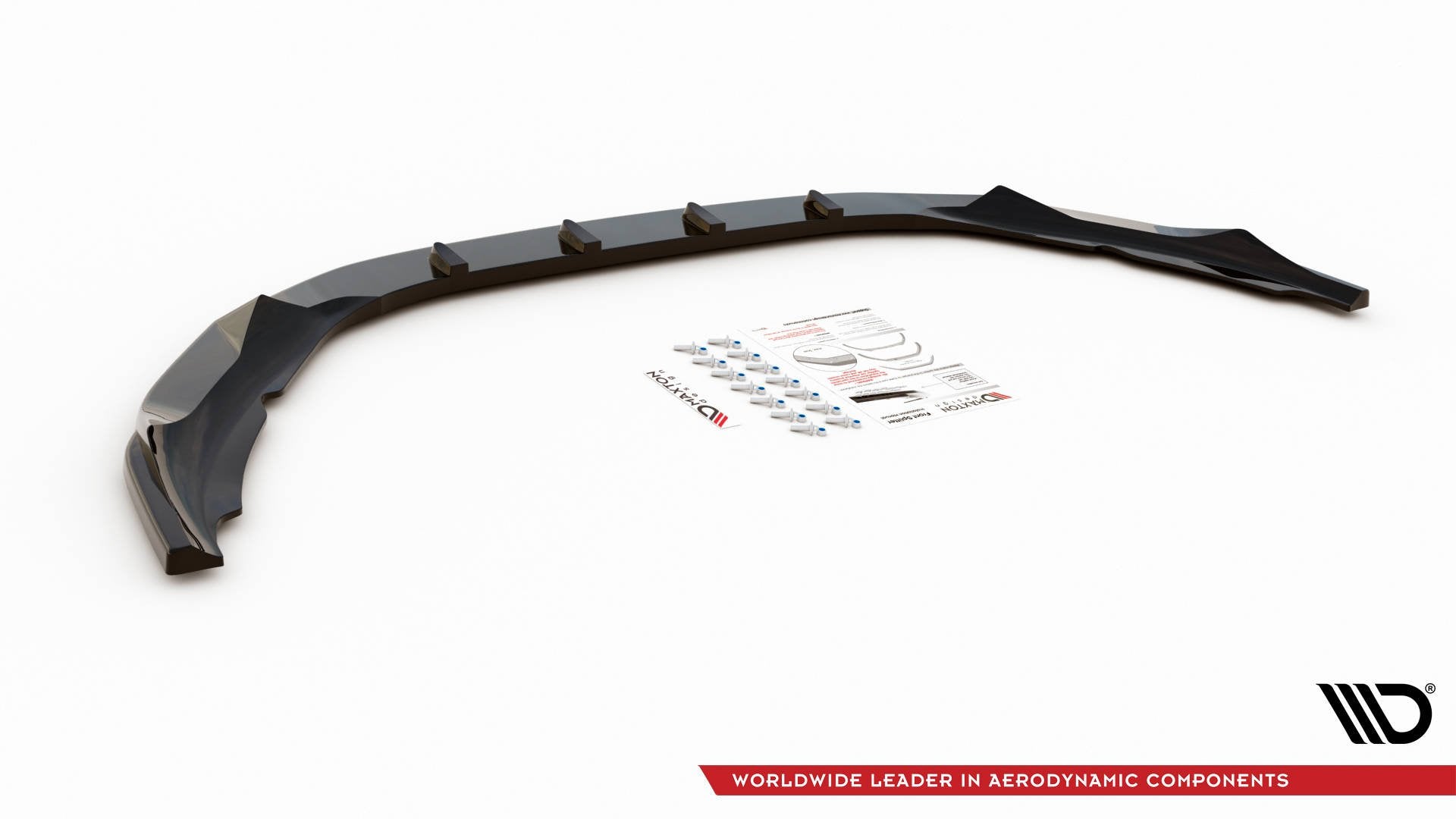 Front Ansatz V.1 für Volvo S60 R-Design Mk2 Facelift schwarz Hochglanz