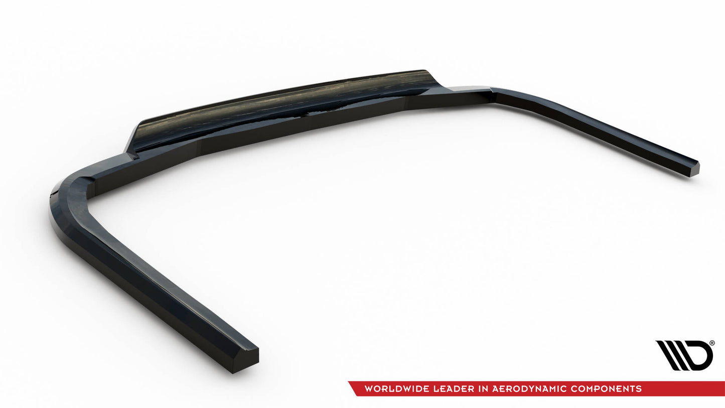 Mittlerer Cup Diffusor DTM Look Heck Ansatz für Citroen Jumpy L3 Mk3 schwarz Hochglanz