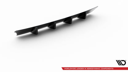 Diffusor Heck Ansatz V.1 für Seat Leon Cupra Mk3 FL Sportstourer schwarz Hochglanz