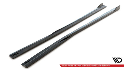 Seitenschweller Ansatz für Dodge Charger SRT Mk7 Facelift schwarz matt
