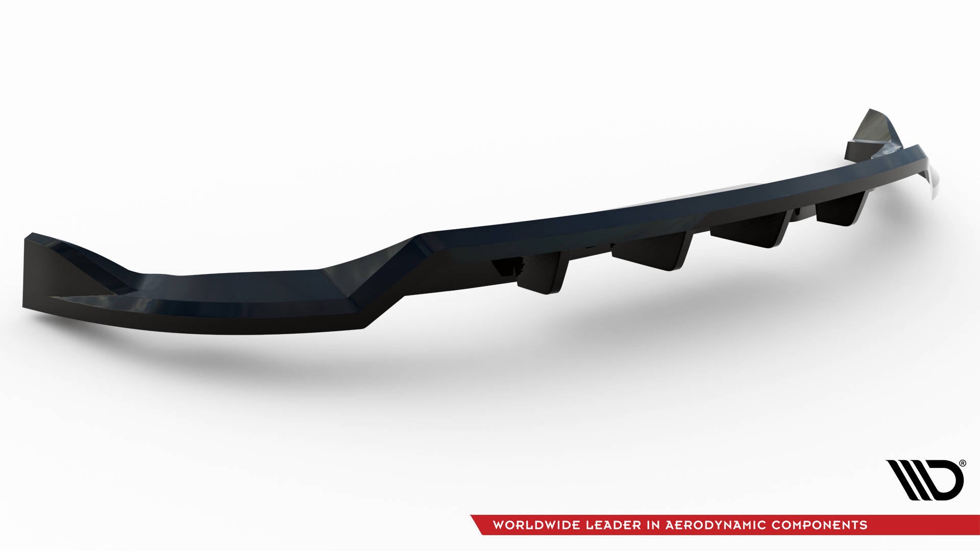 Mittlerer Cup Diffusor DTM Look Heck Ansatz für Volvo C40 Mk1 schwarz Hochglanz